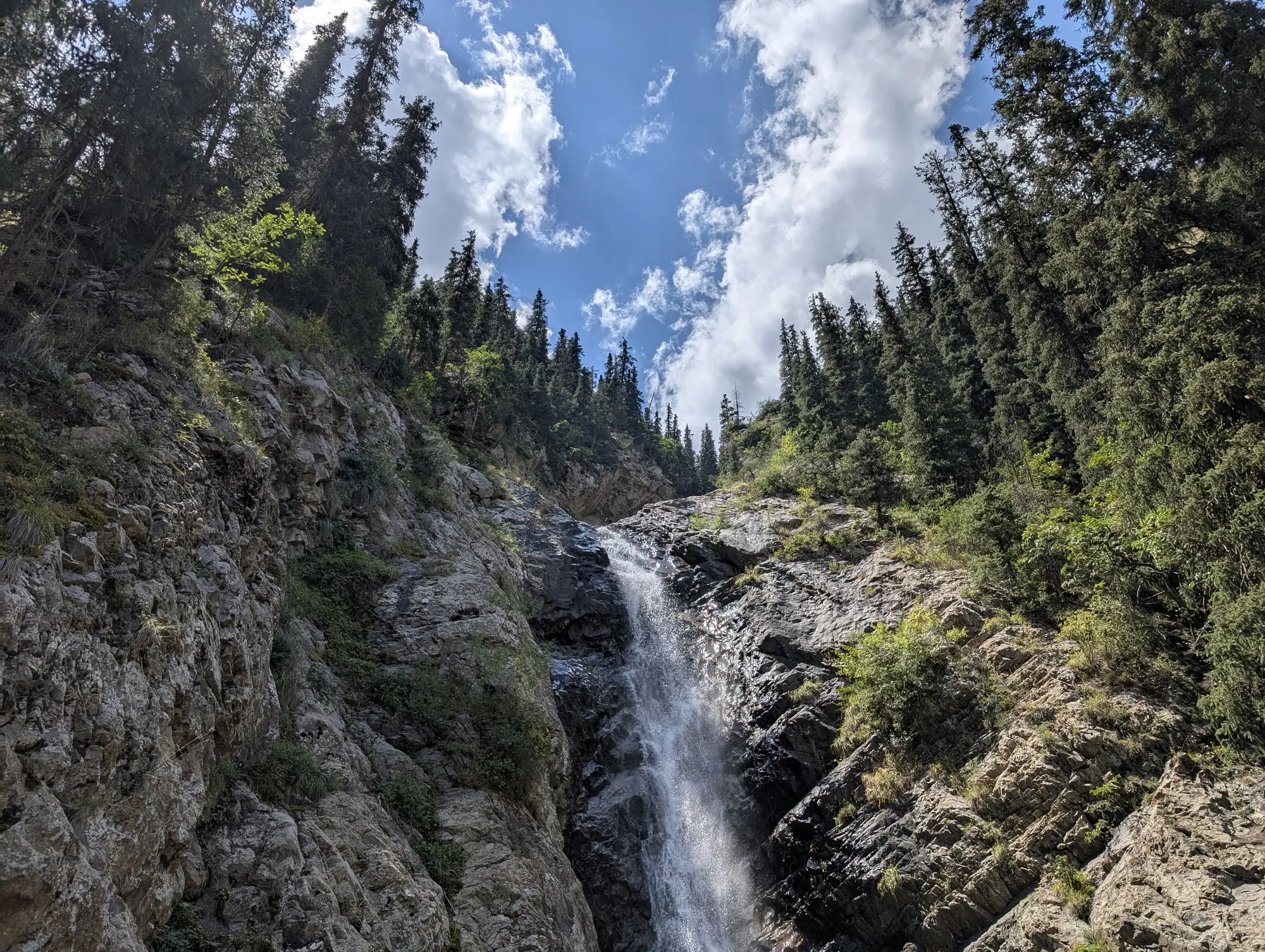 The waterfall